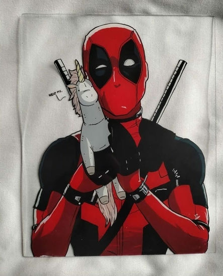 señor deadpool Acrílico Cristal Retrato