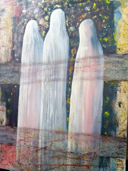 Prayer women5 Acrylic Canvas Figure Painting