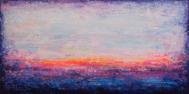 Abstract Sunset Landscape X Acrylic Canvas Landscaping