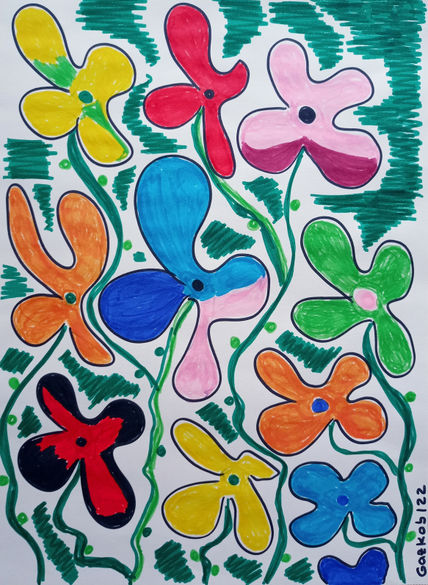 Flores de colores