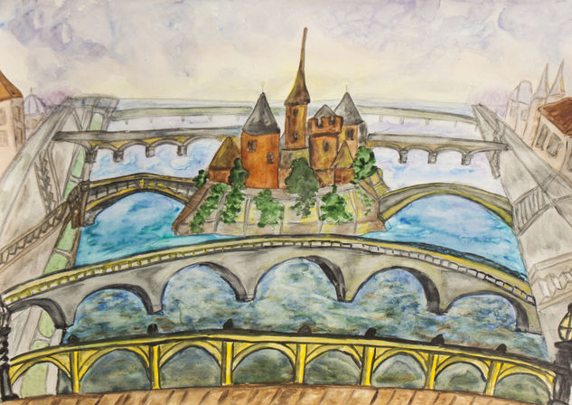 Paris 2 Watercolour Paper Landscaping