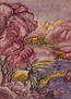Chinese landscape with purple hills