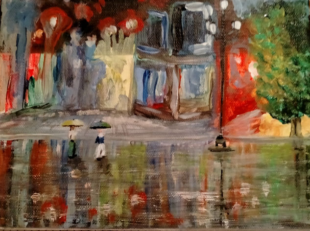 Lloviendo Acrylic Canvas Others