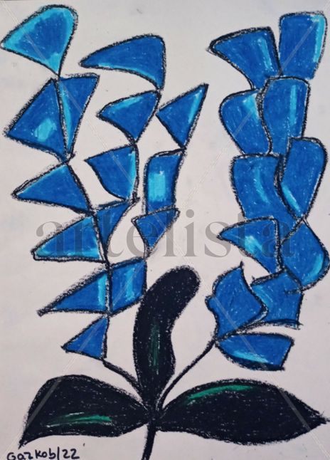 Blue flower