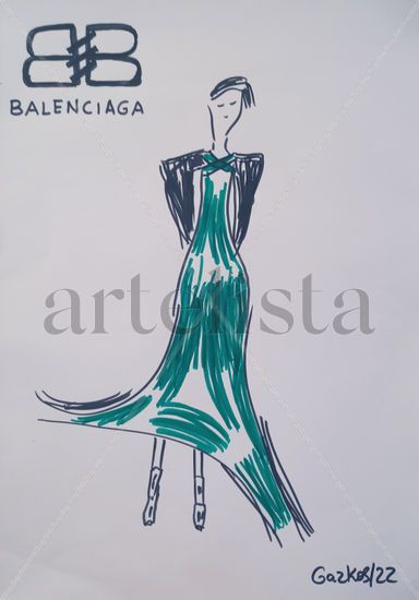 Balenciaga Rotulador Papel Otros