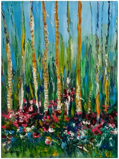 "SOTOBOSQUE FLORIDO" Oil Canvas Landscaping