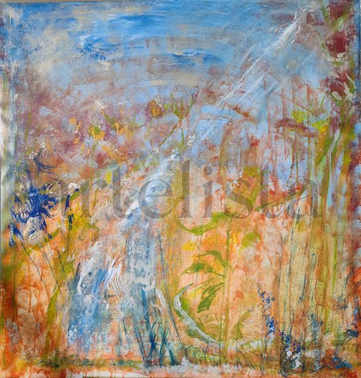 Paisaje en abstracto Acrylic Canvas Landscaping