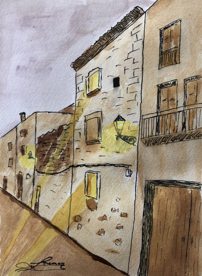 Torre del Delme Watercolour Paper Landscaping