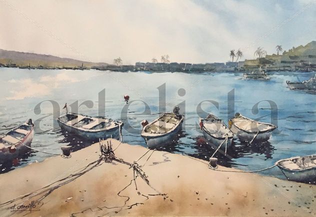 Barcas amarradas al muelle