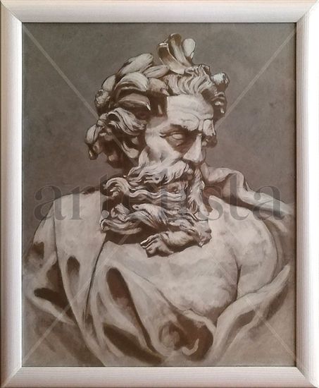 BUSTO DE NEPTUNO Acrylic Panel Portrait