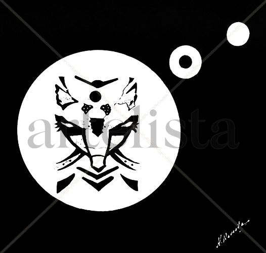 UN LOBO EN LA NOCHE.
