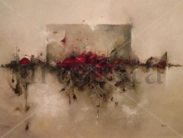 Descanso de amapolas Oil Canvas Floral Painting