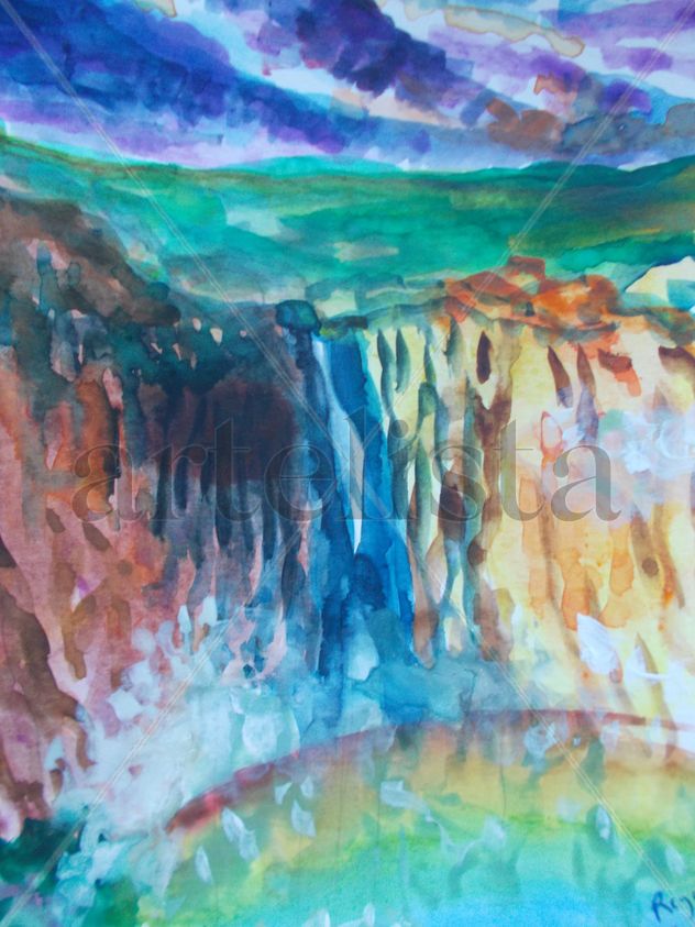 PAISAJE CON ARCOÍRIS