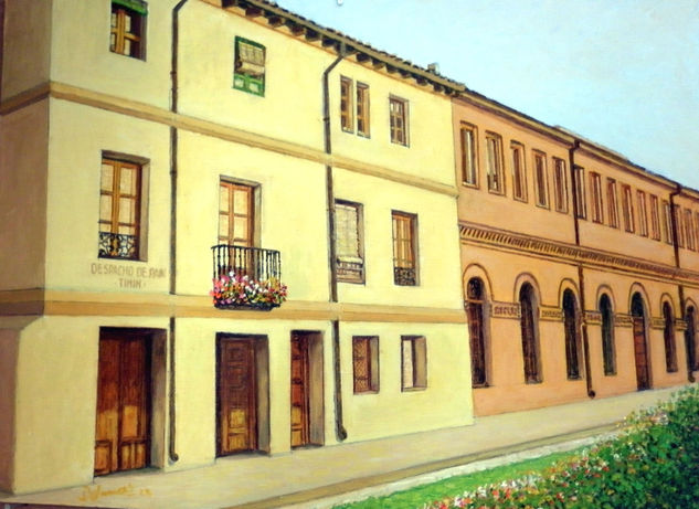 Calle Rizarzuela (Palencia) Oil Card Landscaping