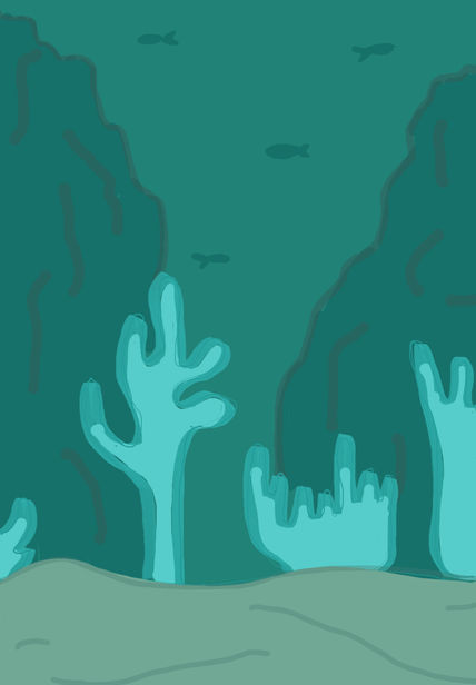 Deep sea blue