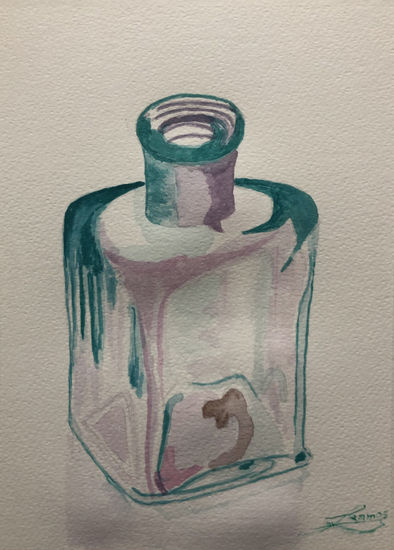 Botella Watercolour Paper Still Life Paintings