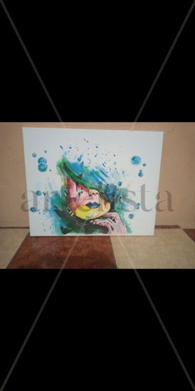 Destilando emociones Oil Canvas Figure Painting