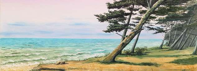 The calm of the sea Oil Canvas Landscaping