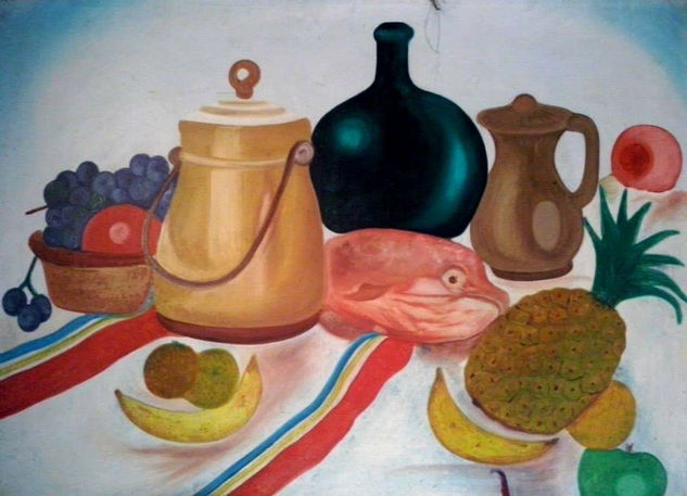 Bodegón casero 2 Oil Canvas Still Life Paintings