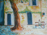 La Plaza Oil Canvas Landscaping