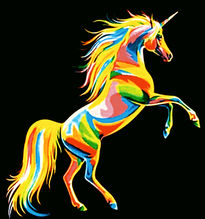 Unicornio de colores