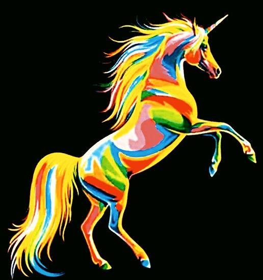 Unicornio de colores 