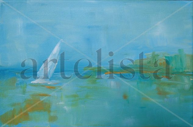 Por la Isla Acrylic Canvas Landscaping