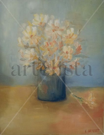 Flores en Primavera Oil Canvas Floral Painting