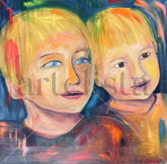 El cumple Oil Canvas Portrait