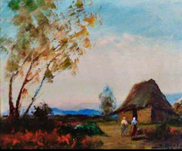 Cabaña 1 Oil Canvas Landscaping