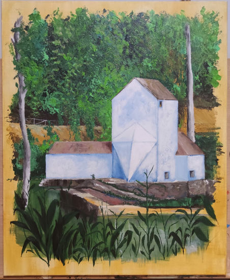 Molino de Alcalá Oil Canvas Landscaping