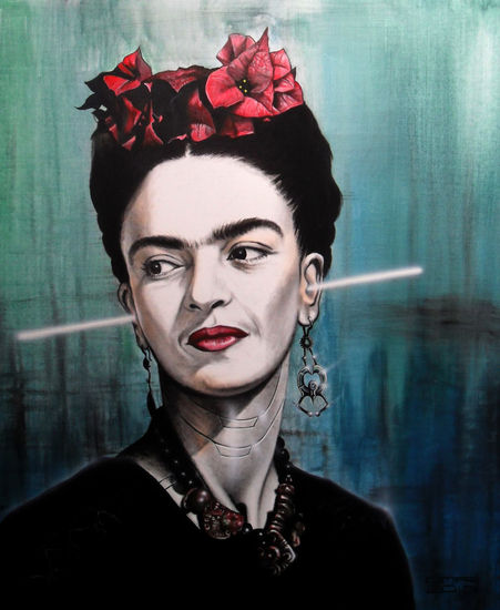 Frida Robótica II Acrylic Canvas Portrait