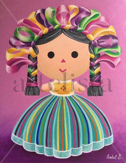 Muñeca Sofía Acrylic Canvas Others