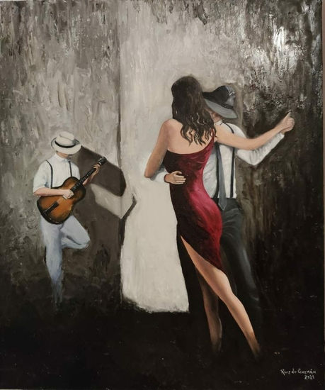 tango Oil Canvas Figure Painting