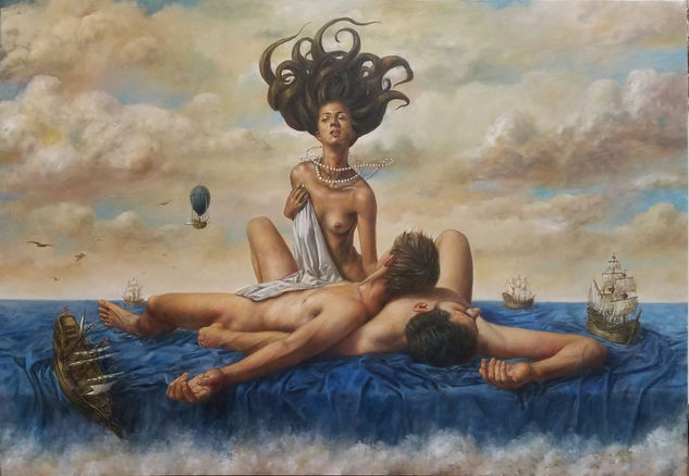 Los Marinos Oil Canvas Nude Paintings