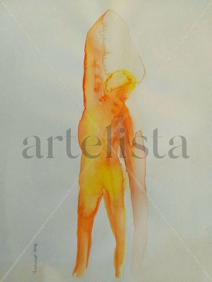 Emerger Watercolour Paper Figure Painting