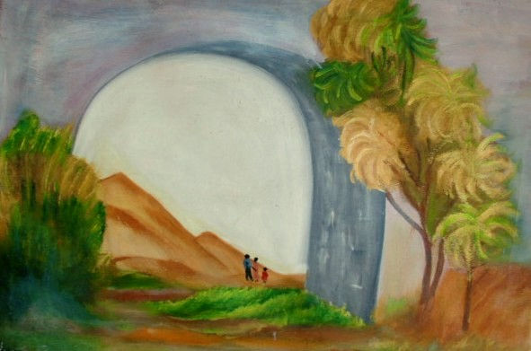 El Gran Arco Oil Canvas Landscaping