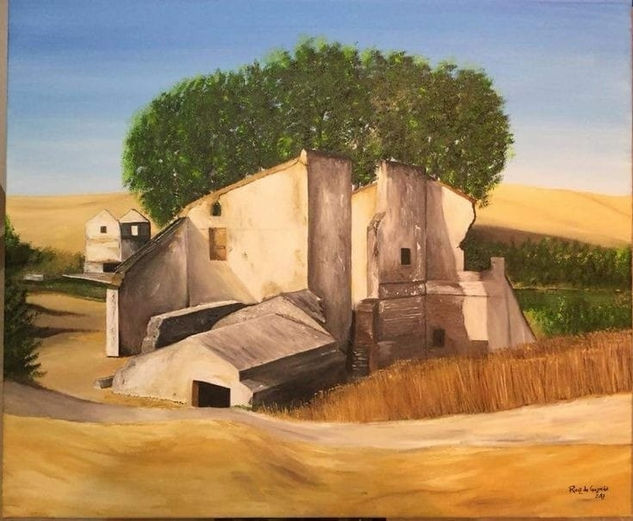 molino de alcala Oil Canvas Landscaping