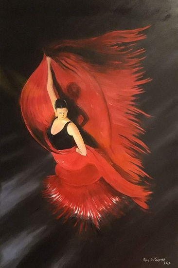 flamenco Oil Canvas Figure Painting