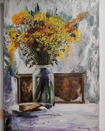 flores Oil Canvas Floral Painting