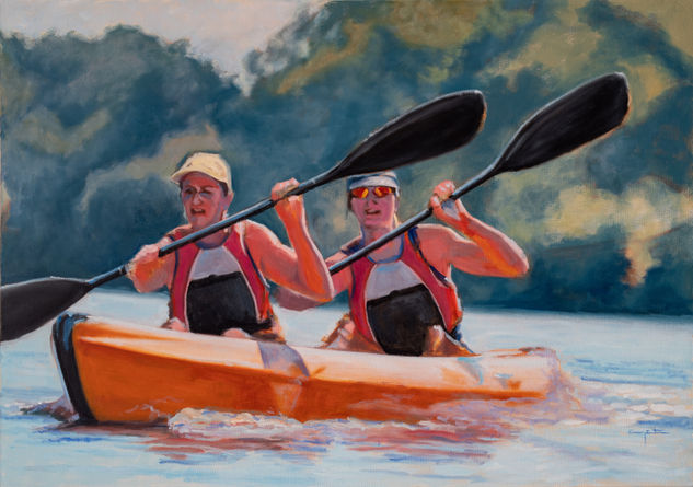 Aventura estival Oil Canvas Sports