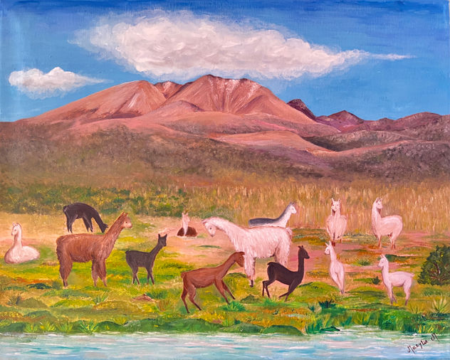 Jugando bajo el cerro Pacocabe