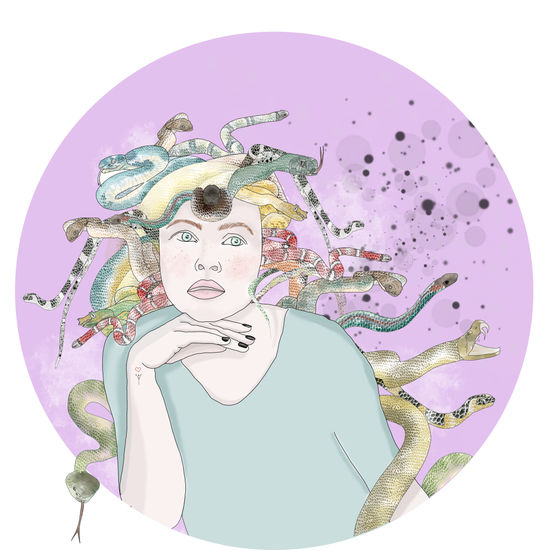 Medusa pensando 