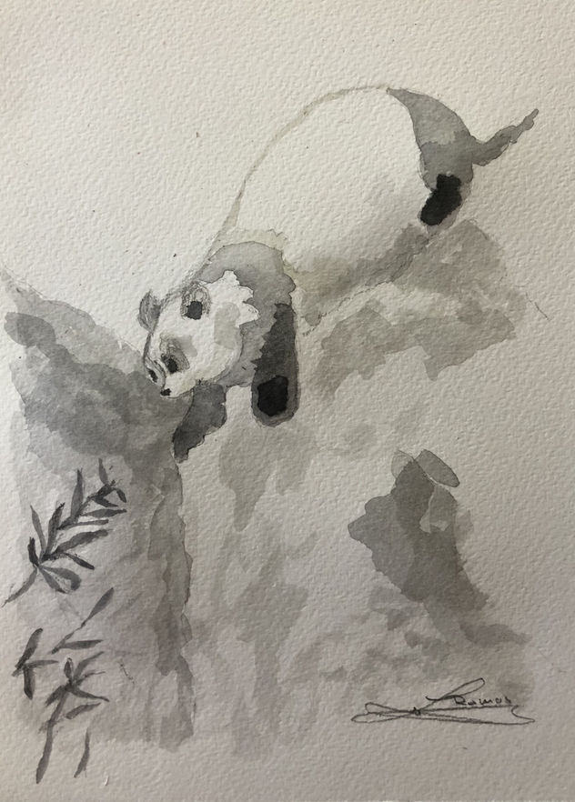 Panda en busca de bambú