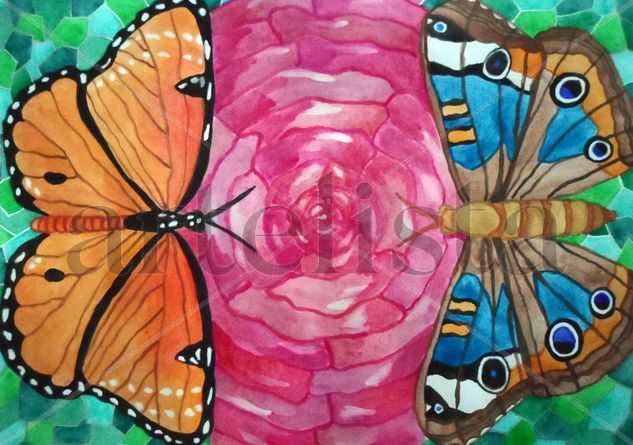 Reino de mariposas Watercolour Paper Animals