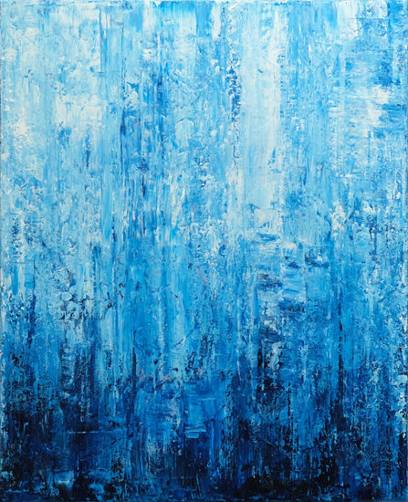 Blue Harmony Acrylic Canvas Marine Painting