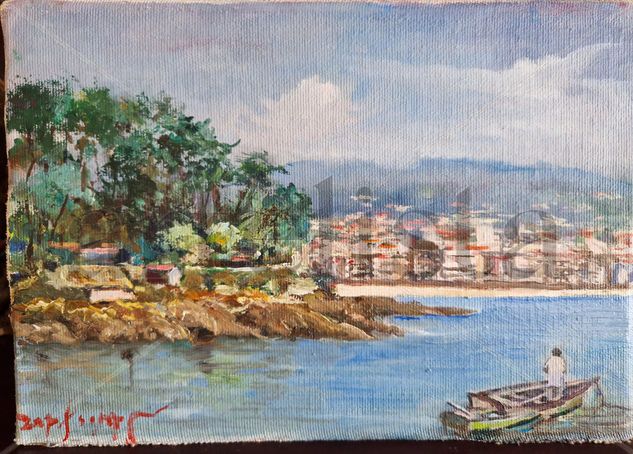 Desde Portonovo Oil Canvas Marine Painting