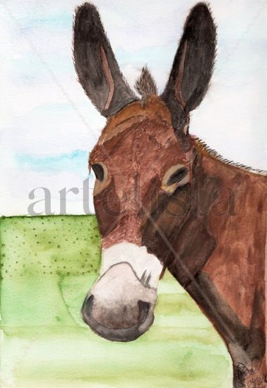 El reconocimiento Watercolour Card Animals