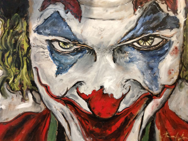 Joker Oil Canvas Portrait