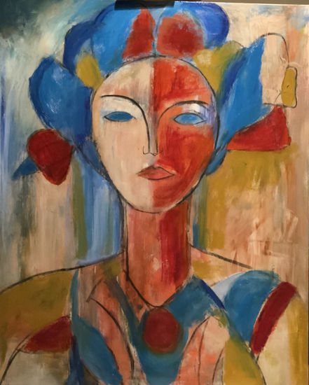 Cabeza Oil Canvas Figure Painting